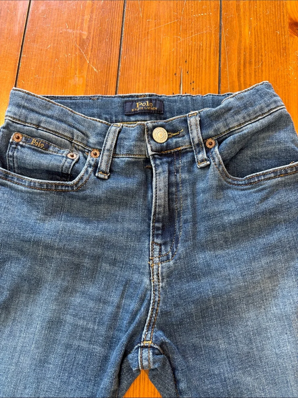 Polo Ralph Lauren Sullivan Slim Blue Jeans Boys Size 12 EUC